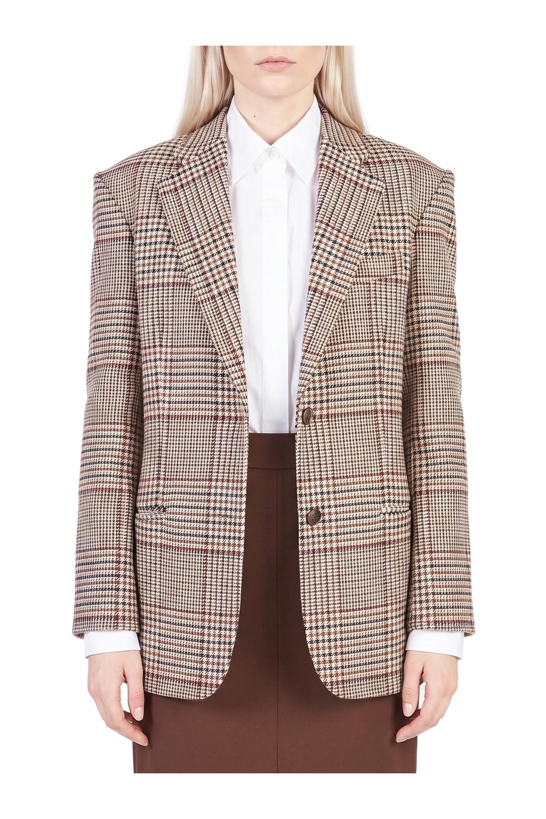Federica Tosi-OUTLET-SALE-Prince of Wales check over blazer-ARCHIVIST