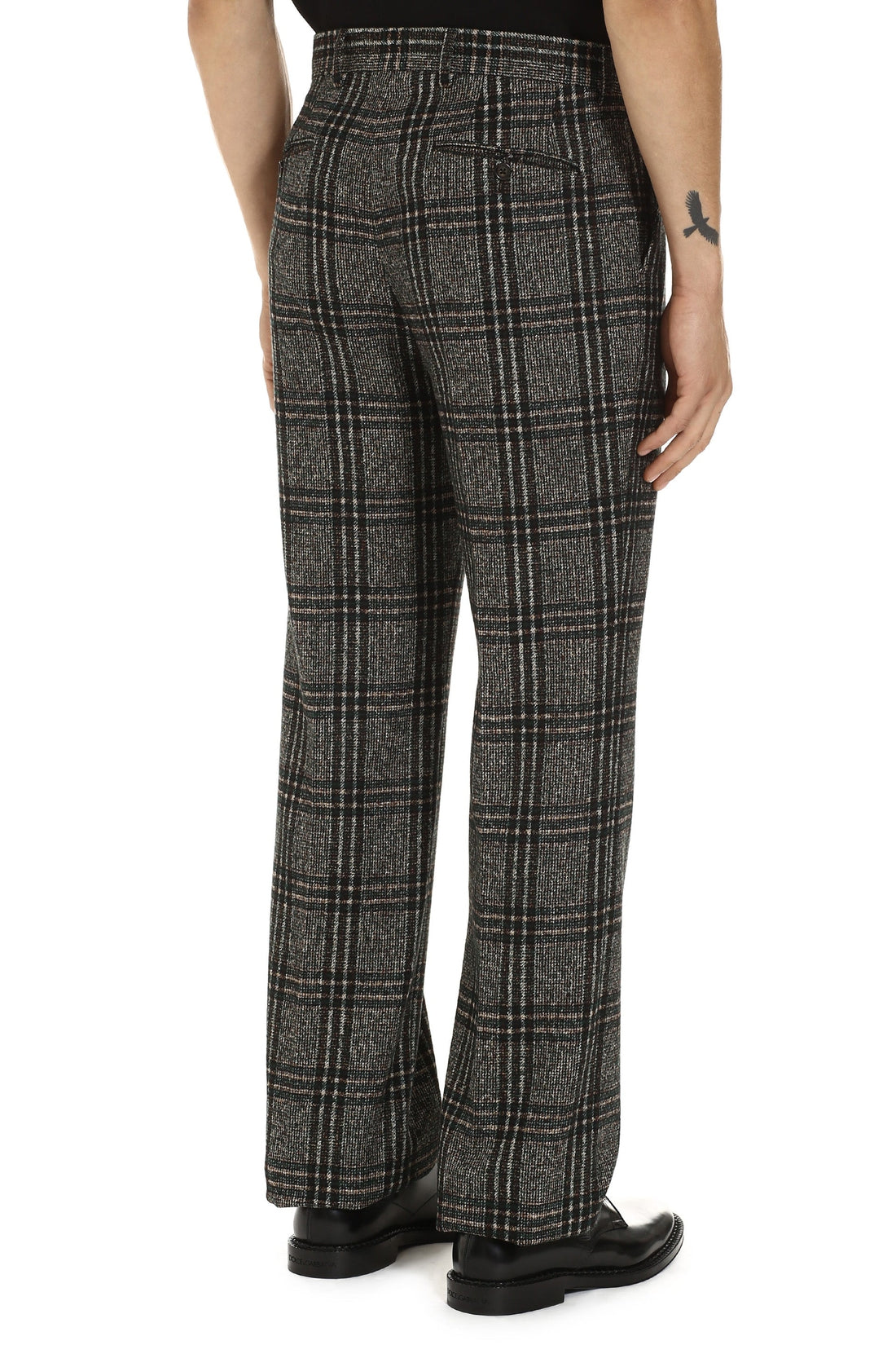 Dolce & Gabbana-OUTLET-SALE-Prince of Wales check trousers-ARCHIVIST