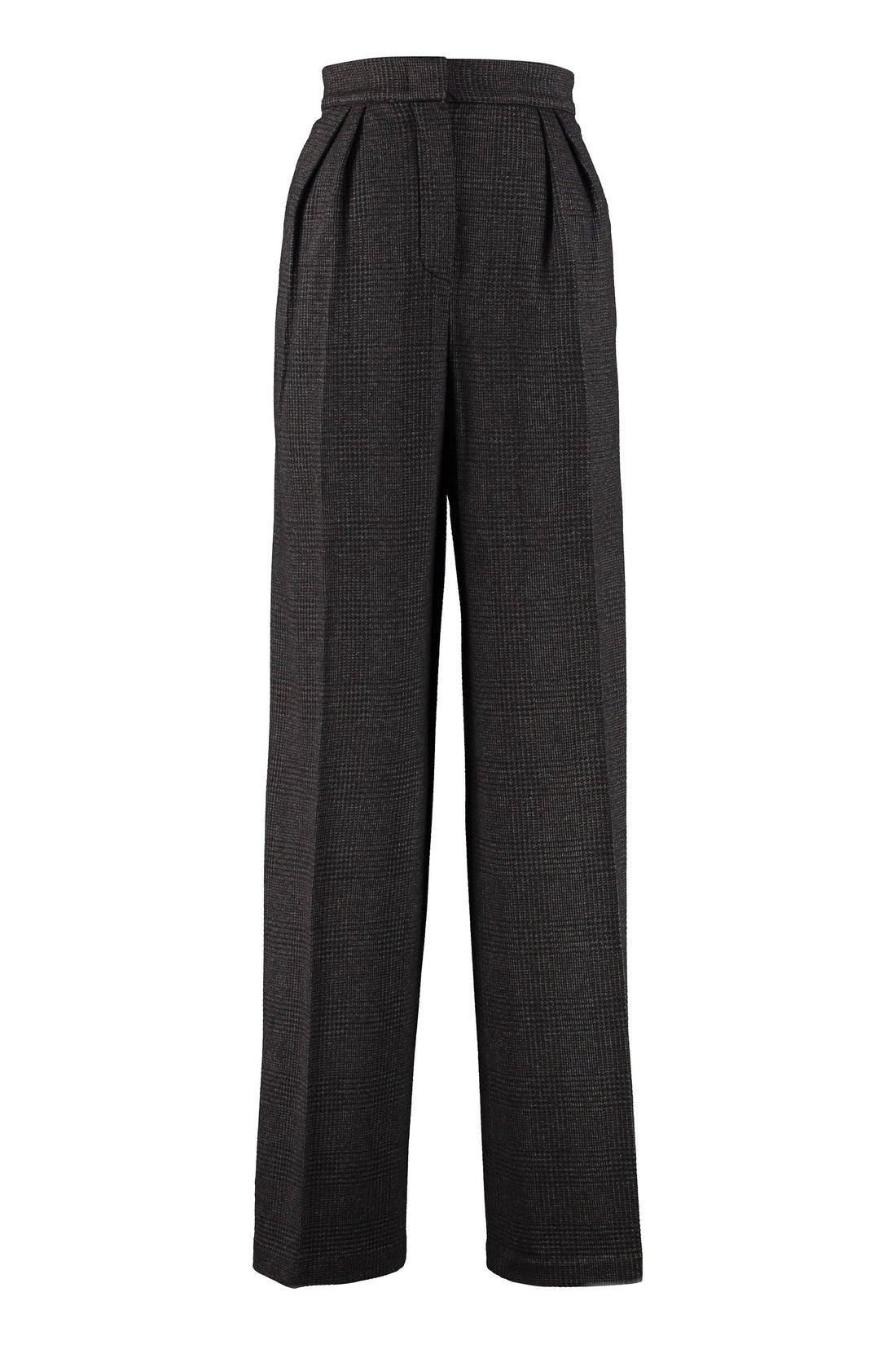 Max Mara-OUTLET-SALE-Prince of Wales check trousers-ARCHIVIST