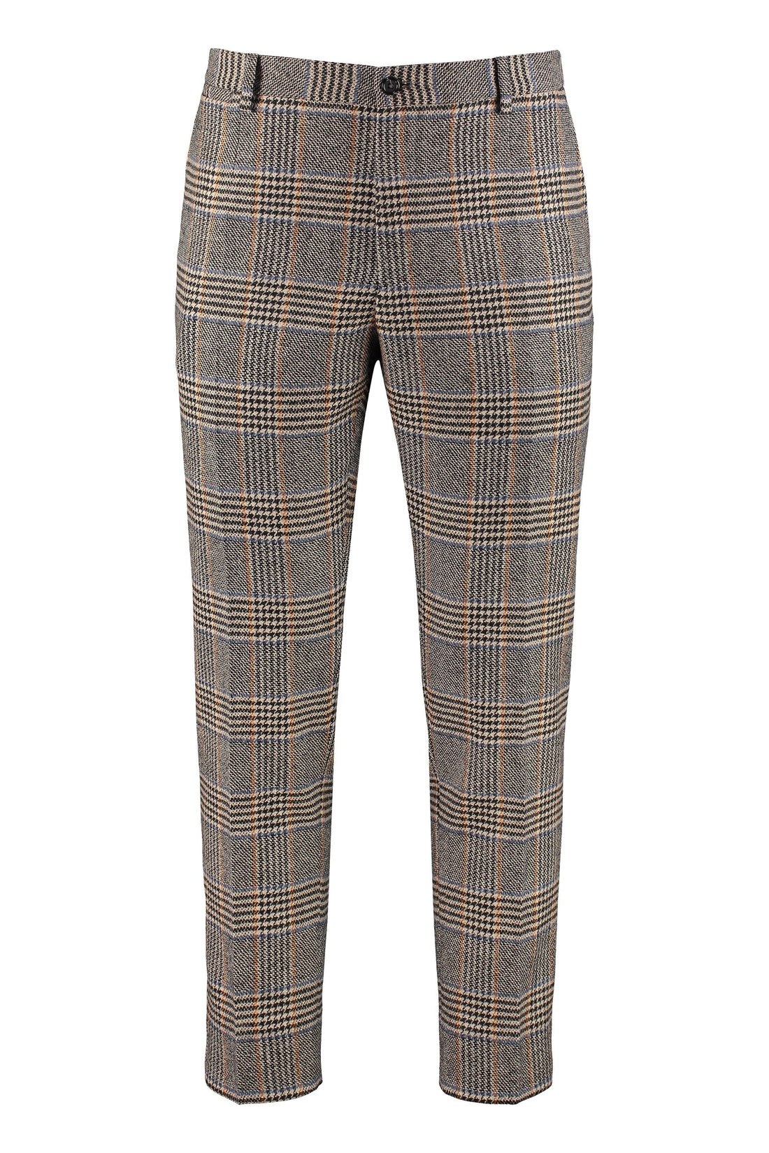 Dolce & Gabbana-OUTLET-SALE-Prince of Wales check wool trousers-ARCHIVIST