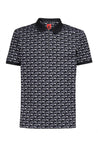 Ferrari-OUTLET-SALE-Print stretch cotton polo shirt-ARCHIVIST