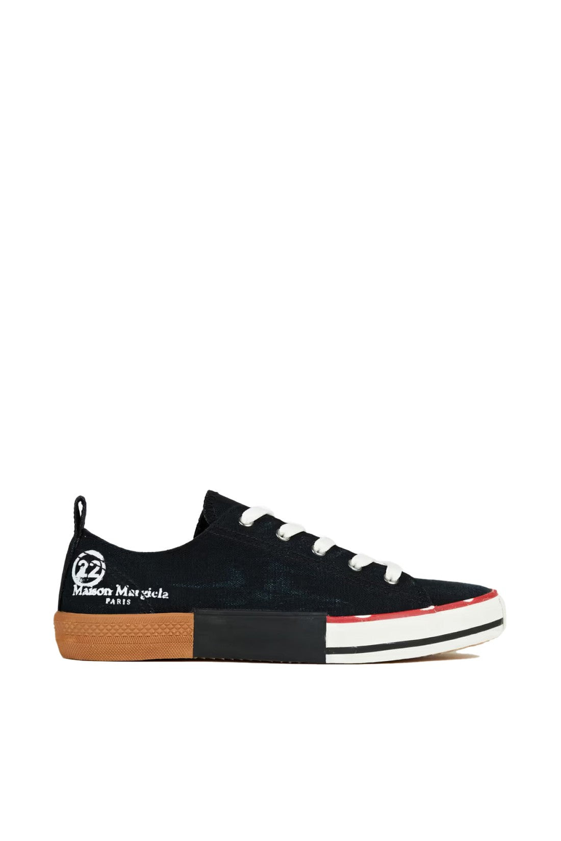 Maison Margiela-OUTLET-SALE-Printed Logo Canvas Sneakers-ARCHIVIST