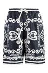 Dolce & Gabbana-OUTLET-SALE-Printed bermuda shorts-ARCHIVIST