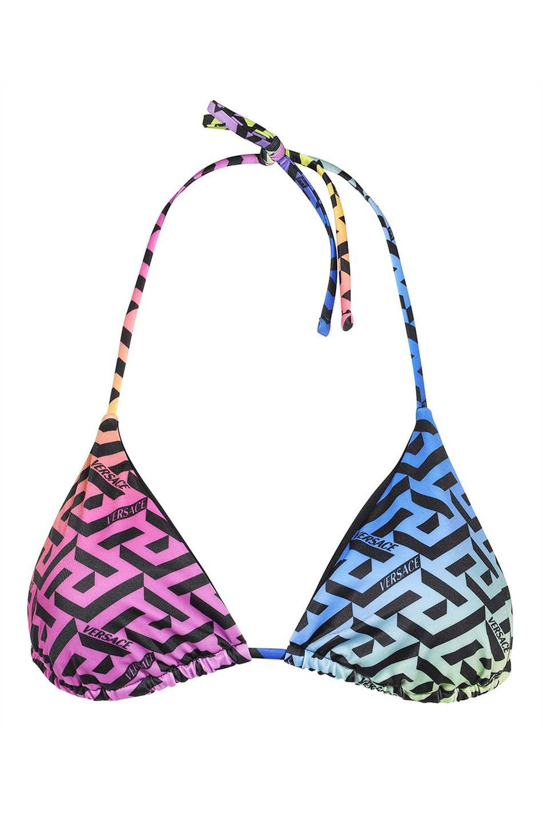 Versace-OUTLET-SALE-Printed bikini top-ARCHIVIST