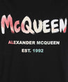 Alexander McQueen-OUTLET-SALE-Printed cotton T-shirt-ARCHIVIST