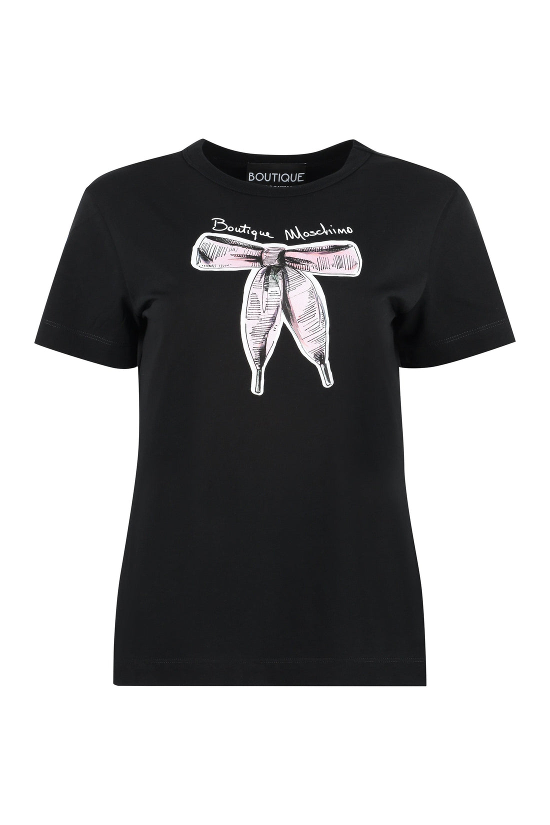 Boutique Moschino-OUTLET-SALE-Printed cotton T-shirt-ARCHIVIST