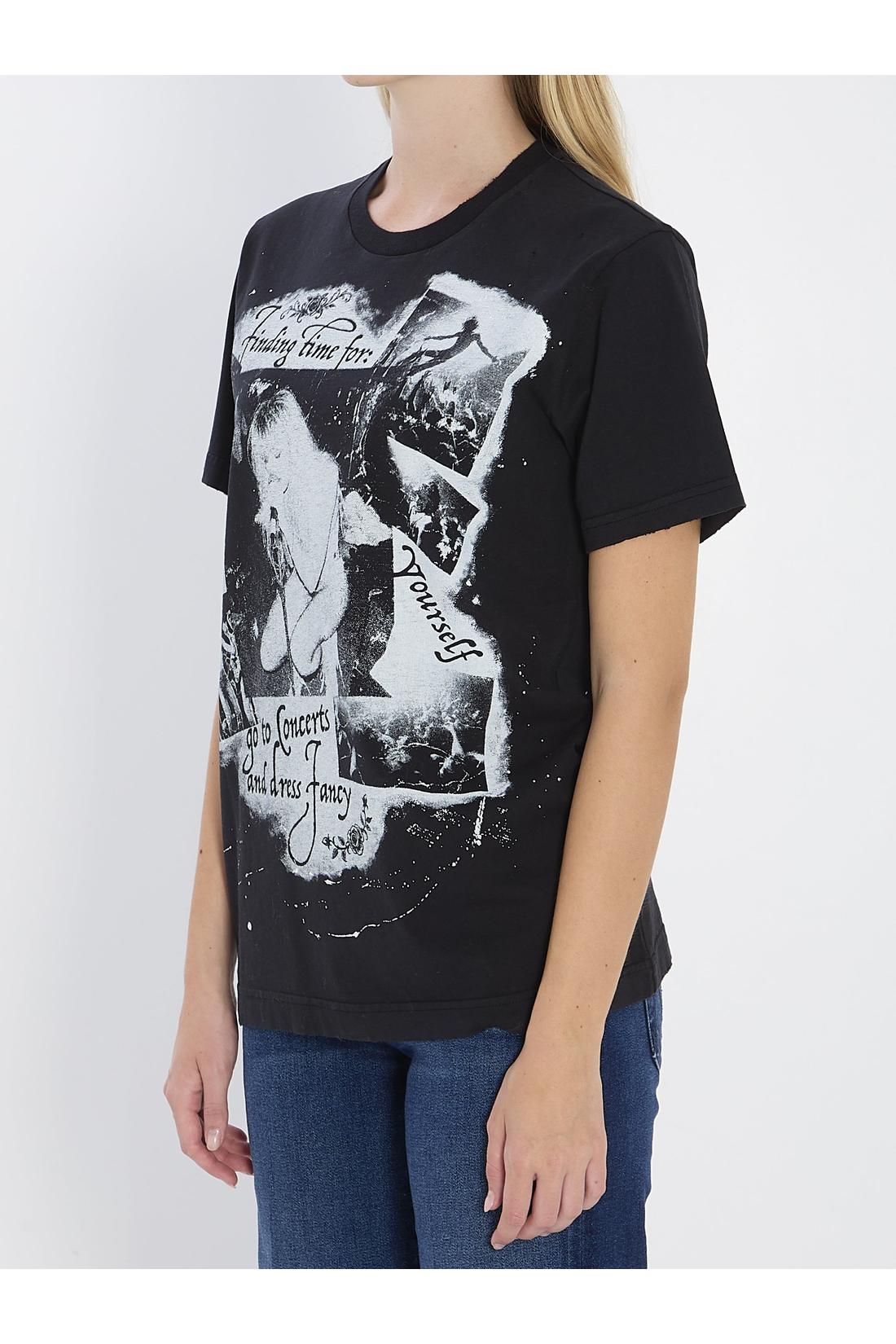 Dolce & Gabbana-OUTLET-SALE-Printed cotton T-shirt-ARCHIVIST