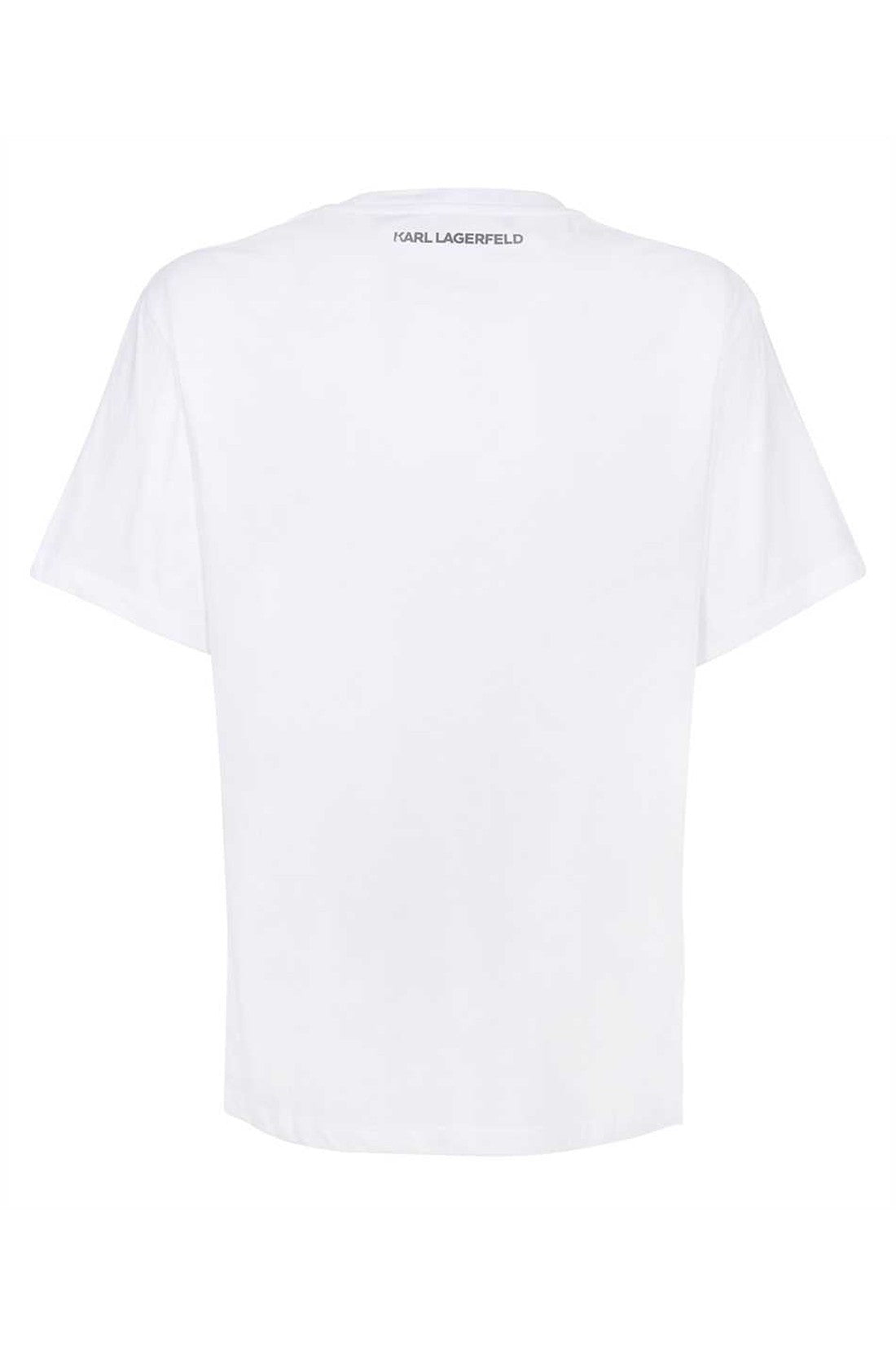 Karl Lagerfeld-OUTLET-SALE-Printed cotton T-shirt-ARCHIVIST