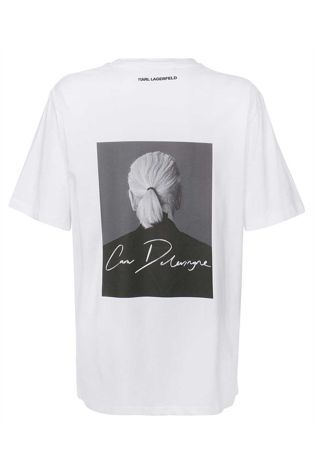 Karl Lagerfeld-OUTLET-SALE-Printed cotton T-shirt-ARCHIVIST