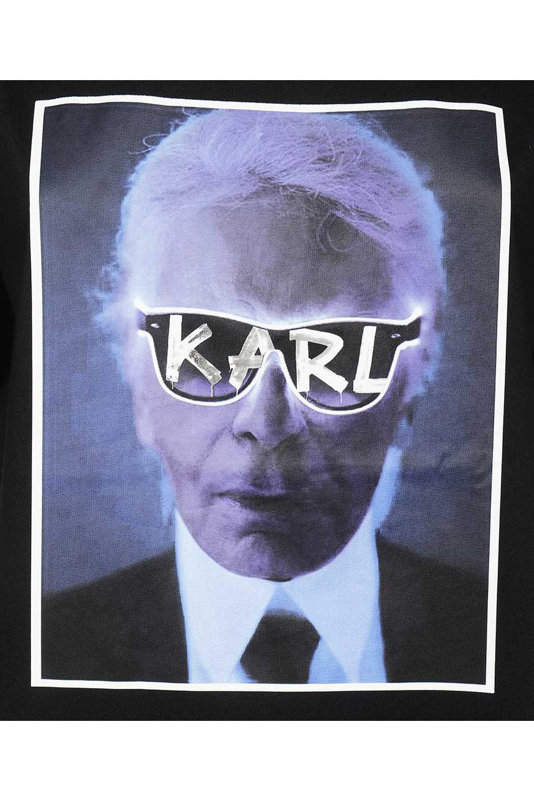 Karl Lagerfeld-OUTLET-SALE-Printed cotton T-shirt-ARCHIVIST