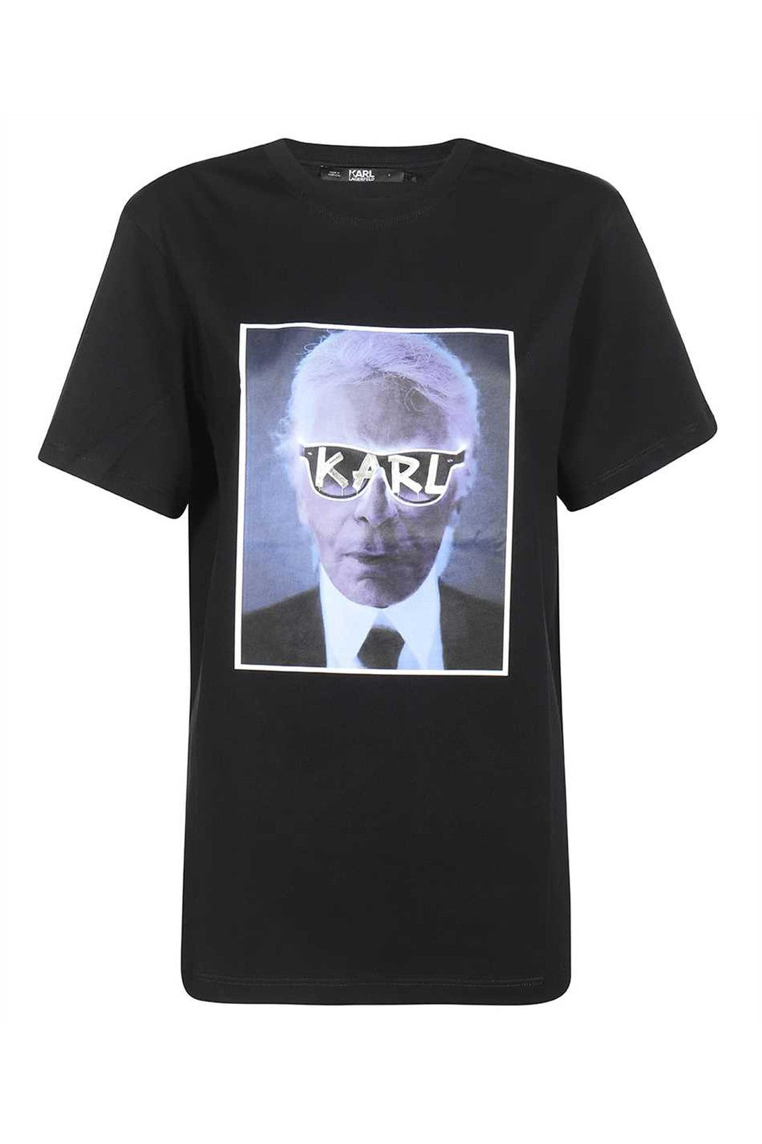 Karl Lagerfeld-OUTLET-SALE-Printed cotton T-shirt-ARCHIVIST