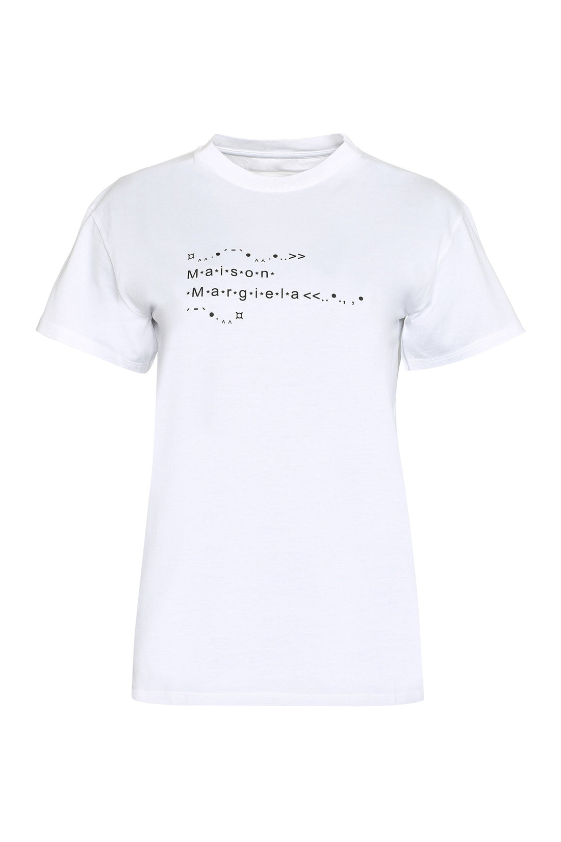 Maison Margiela-OUTLET-SALE-Printed cotton T-shirt-ARCHIVIST