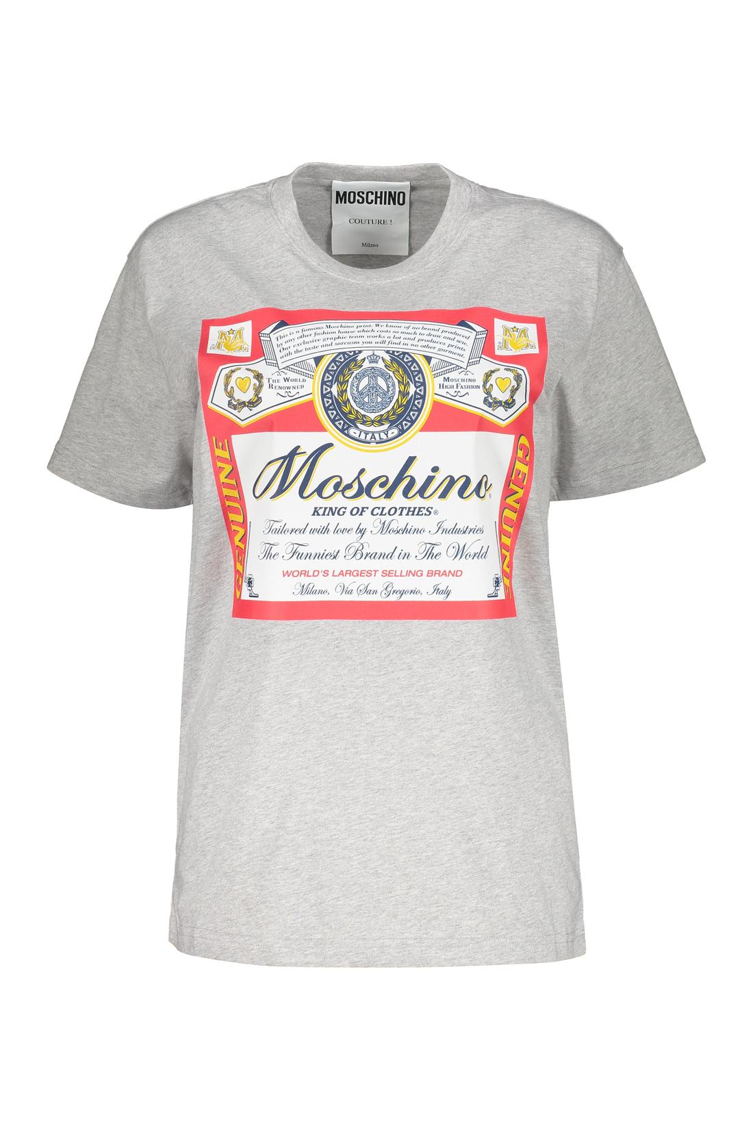 Moschino-OUTLET-SALE-Printed cotton T-shirt-ARCHIVIST