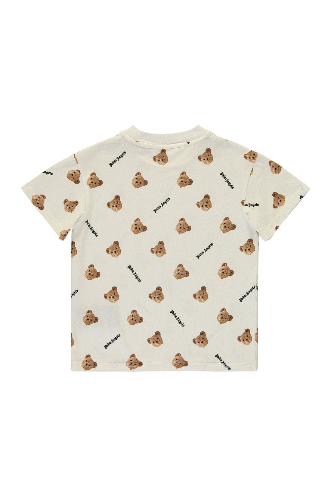 Palm Angels Kids-OUTLET-SALE-Printed cotton T-shirt-ARCHIVIST