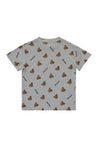 Palm Angels Kids-OUTLET-SALE-Printed cotton T-shirt-ARCHIVIST