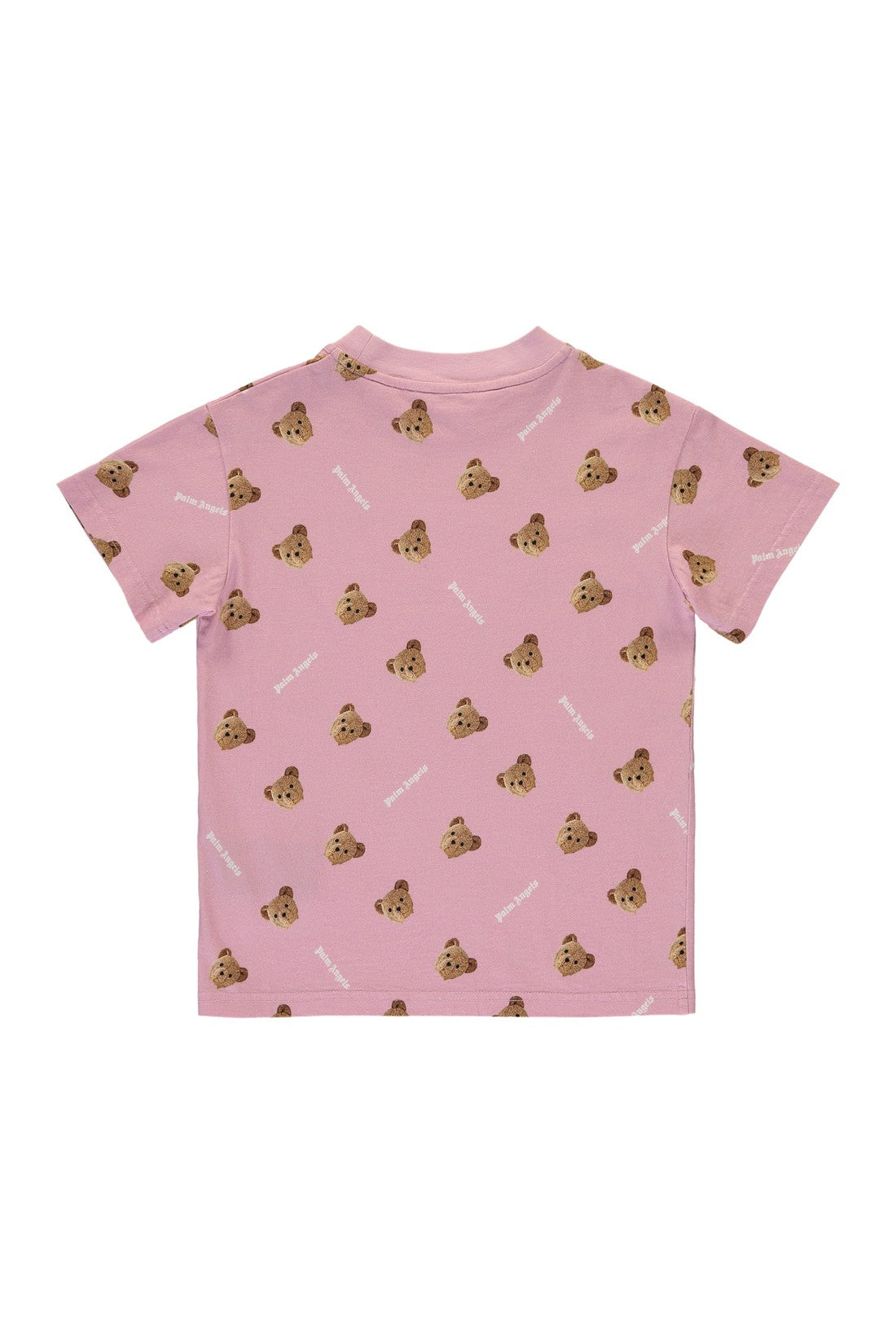 Palm Angels Kids-OUTLET-SALE-Printed cotton T-shirt-ARCHIVIST