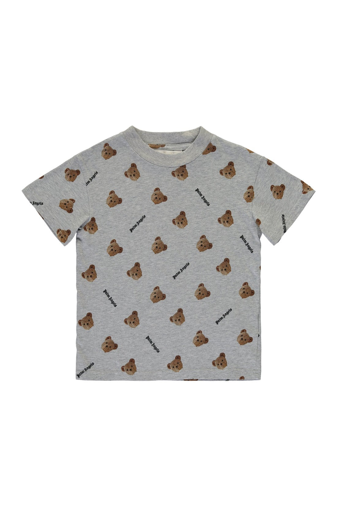 Palm Angels Kids-OUTLET-SALE-Printed cotton T-shirt-ARCHIVIST