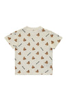 Palm Angels Kids-OUTLET-SALE-Printed cotton T-shirt-ARCHIVIST