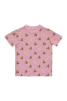 Palm Angels Kids-OUTLET-SALE-Printed cotton T-shirt-ARCHIVIST