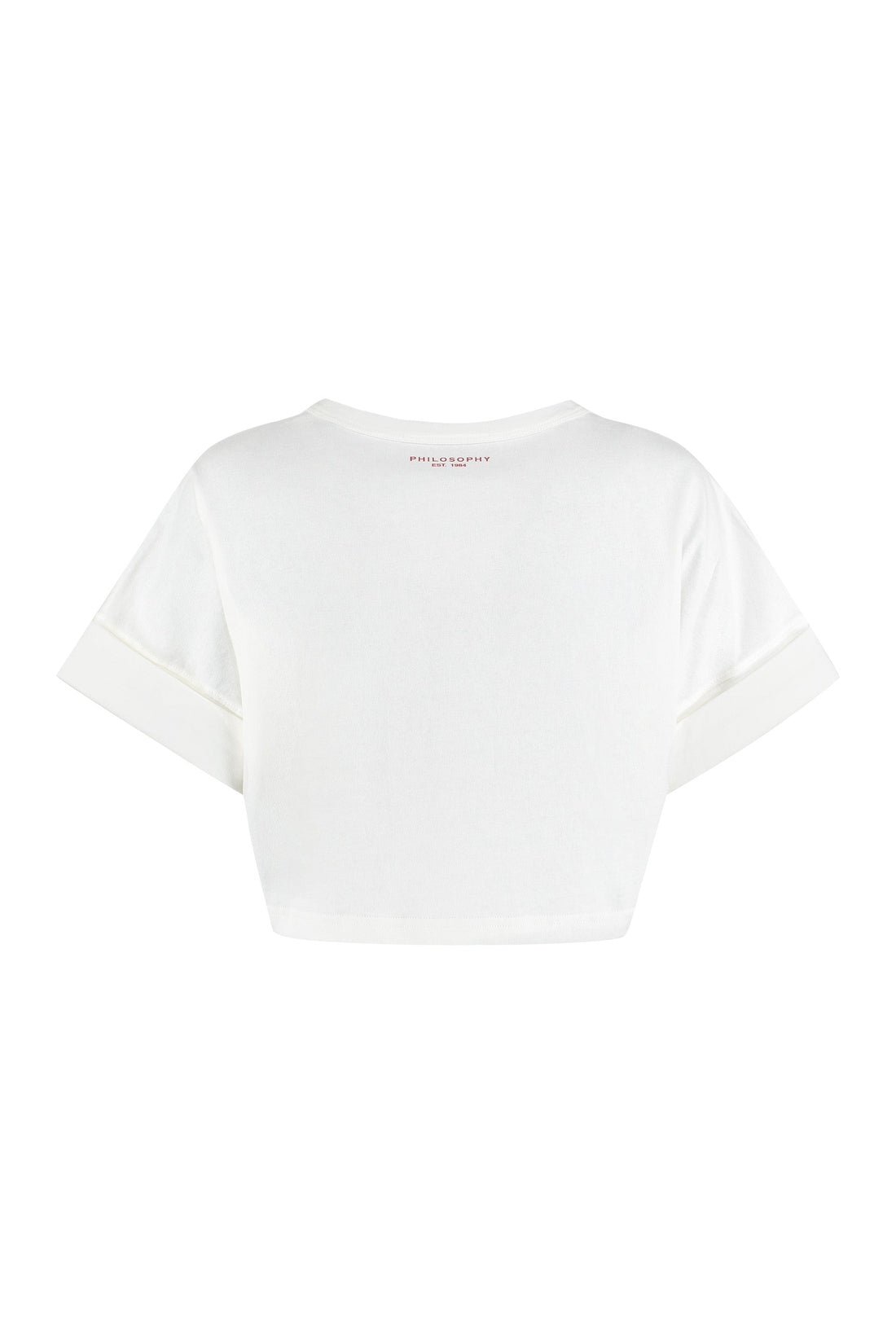 Philosophy di Lorenzo Serafini-OUTLET-SALE-Printed cotton T-shirt-ARCHIVIST