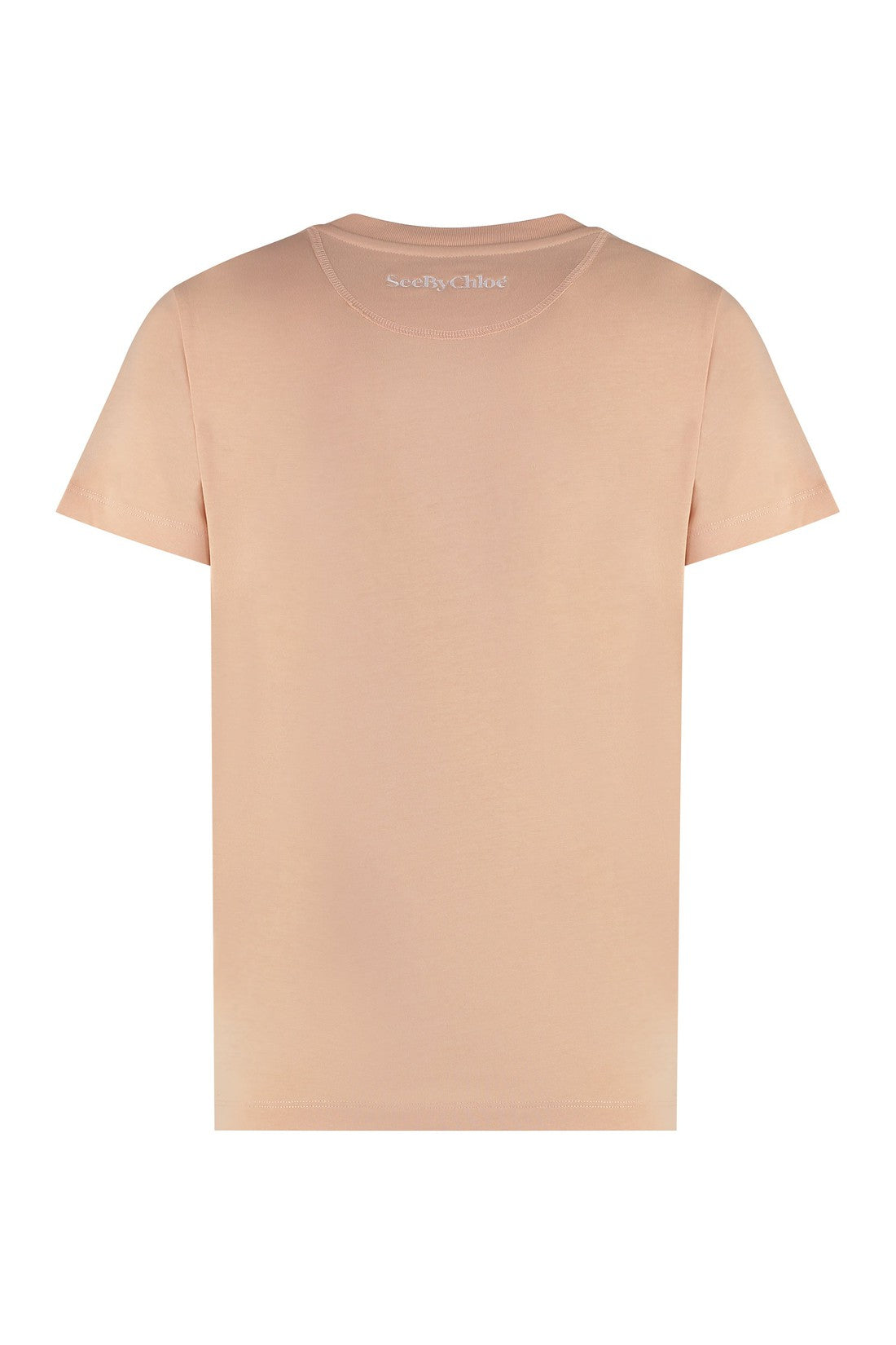 See By Chloé-OUTLET-SALE-Printed cotton T-shirt-ARCHIVIST