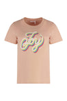 See By Chloé-OUTLET-SALE-Printed cotton T-shirt-ARCHIVIST