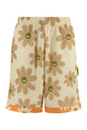 Barrow-OUTLET-SALE-Printed cotton bermuda shorts-ARCHIVIST