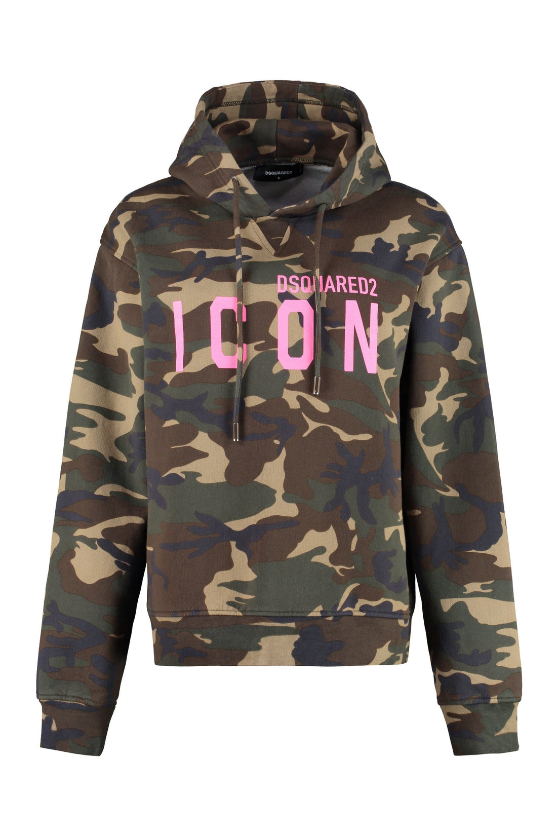 Dsquared2-OUTLET-SALE-Printed cotton hoodie-ARCHIVIST