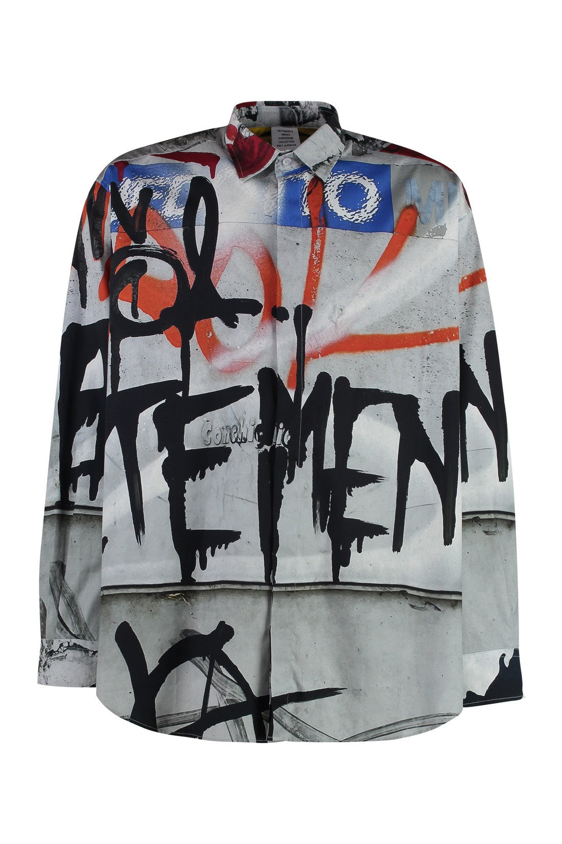 VETEMENTS-OUTLET-SALE-Printed cotton shirt-ARCHIVIST