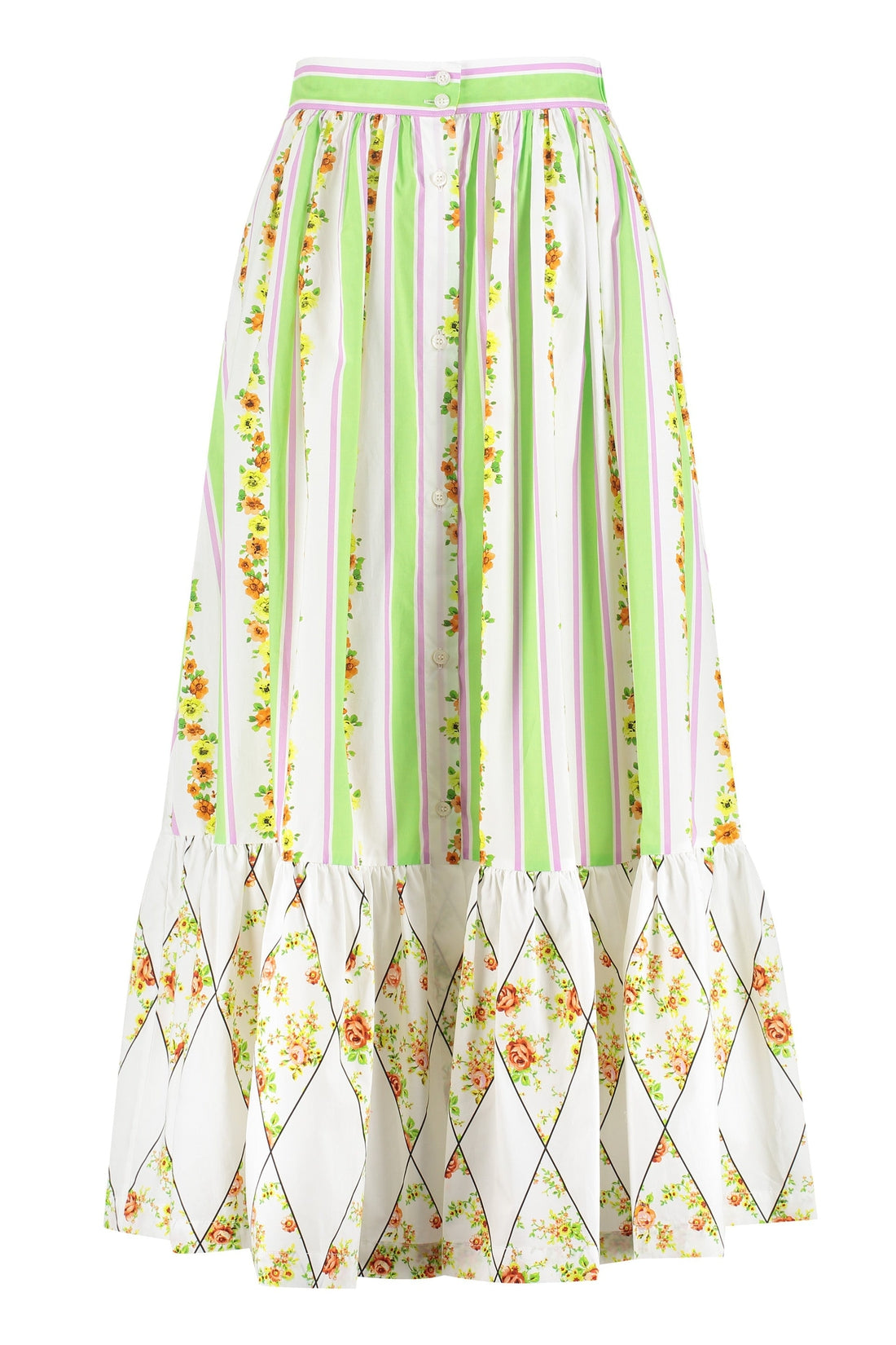 MSGM-OUTLET-SALE-Printed cotton skirt-ARCHIVIST
