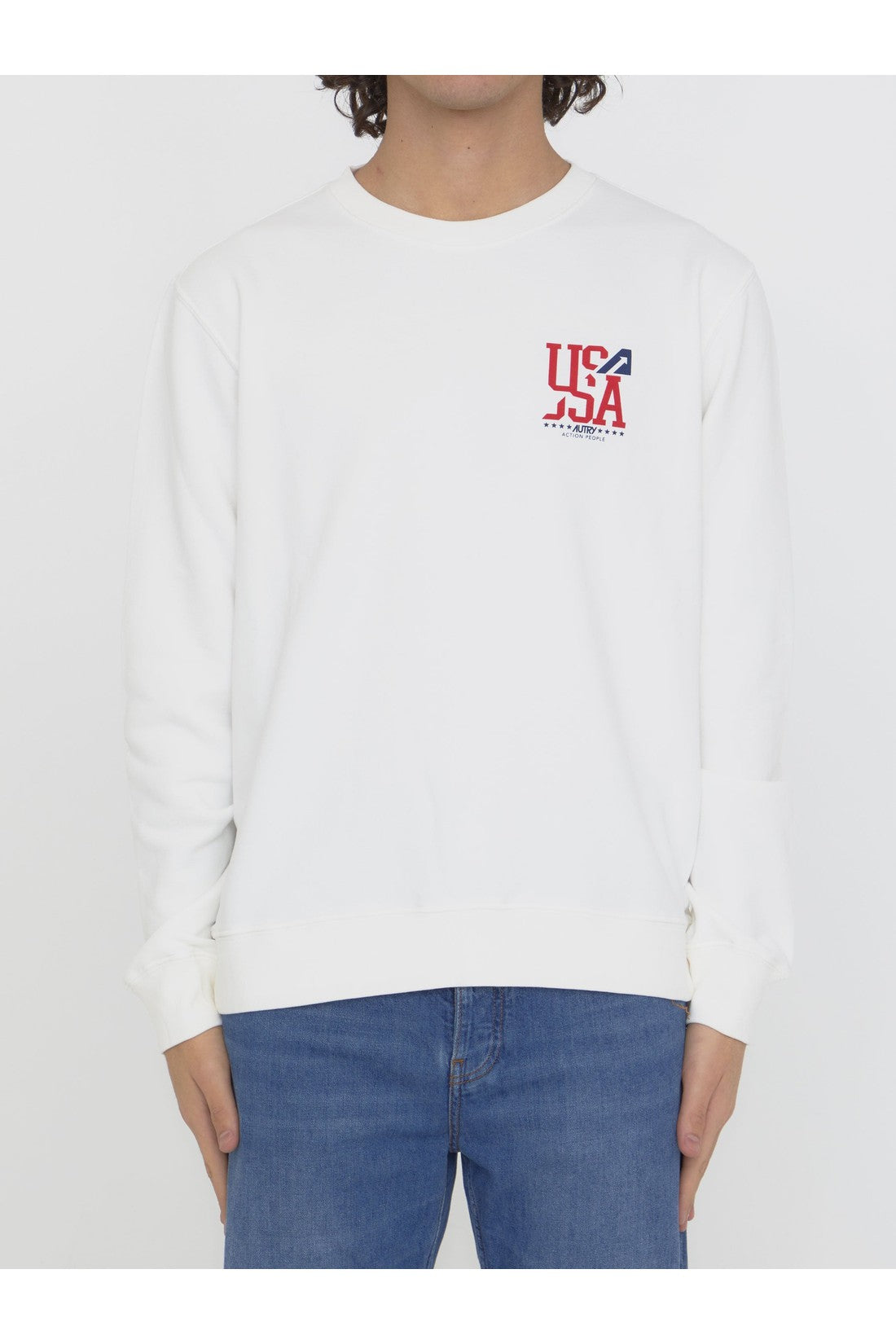 AUTRY-OUTLET-SALE-Printed cotton sweatshirt-ARCHIVIST