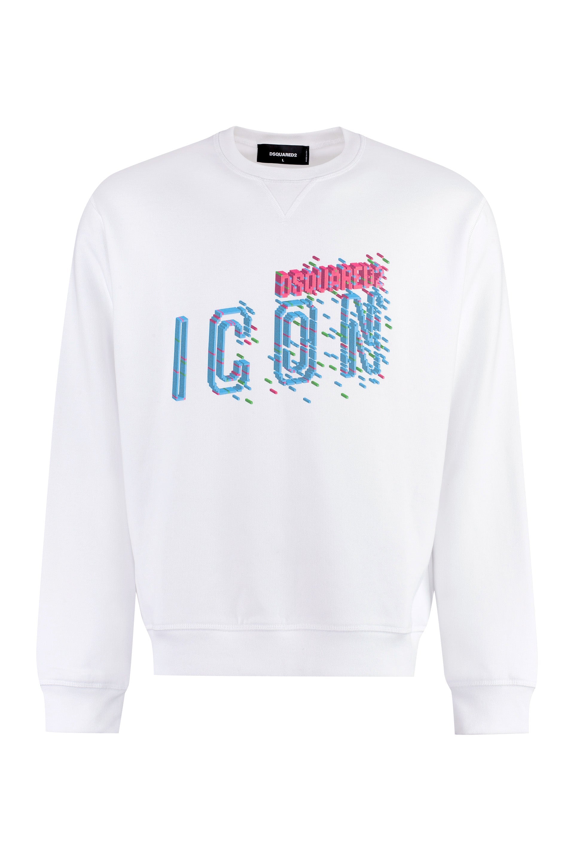 Dsquared2-OUTLET-SALE-Printed cotton sweatshirt-ARCHIVIST