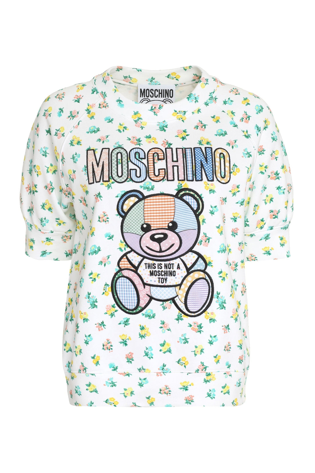 Moschino-OUTLET-SALE-Printed cotton sweatshirt-ARCHIVIST