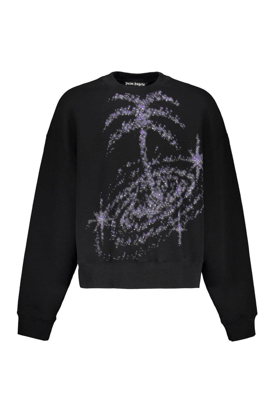 Palm Angels-OUTLET-SALE-Printed cotton sweatshirt-ARCHIVIST