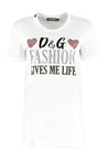 Dolce & Gabbana-OUTLET-SALE-Printed cotton t-shirt-ARCHIVIST