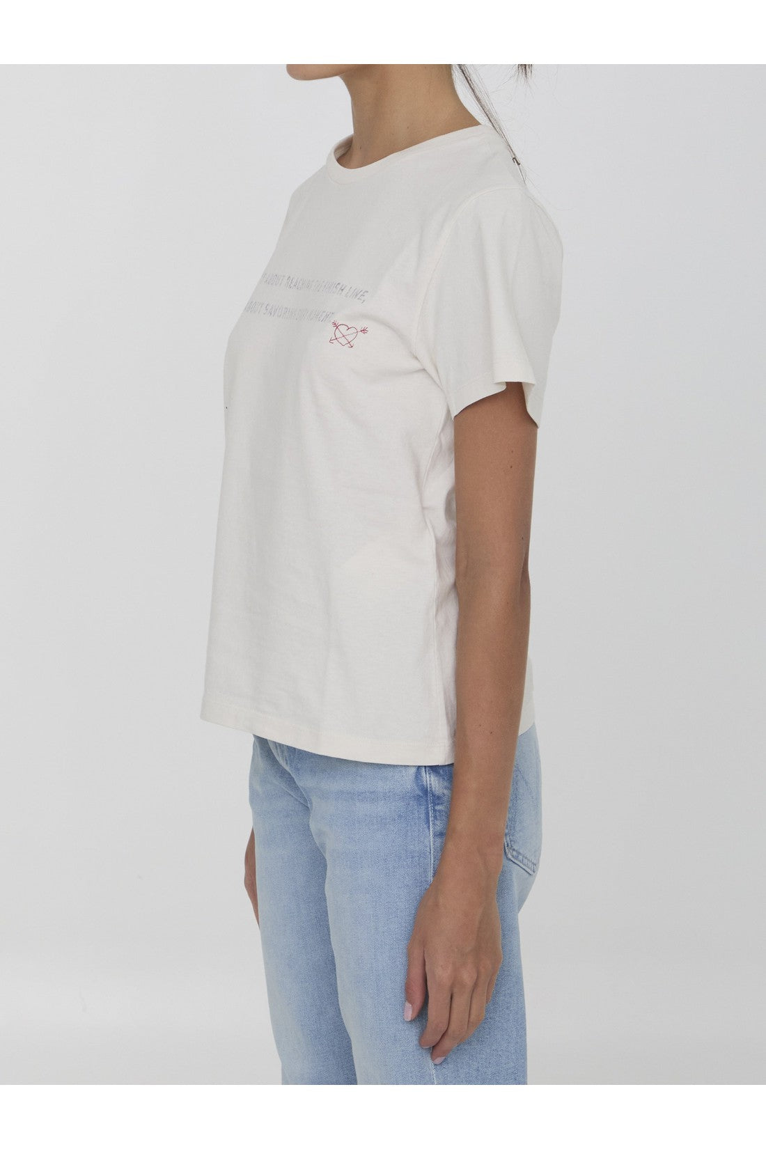 GOLDEN GOOSE-OUTLET-SALE-Printed cotton t-shirt-ARCHIVIST