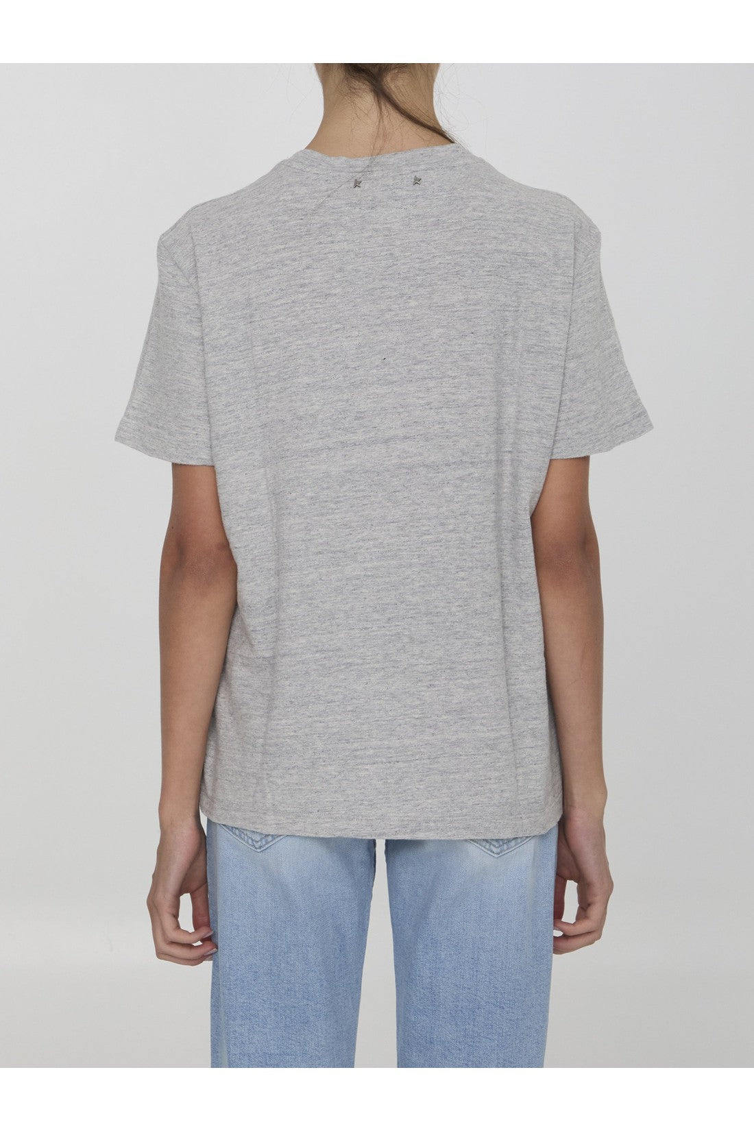 GOLDEN GOOSE-OUTLET-SALE-Printed cotton t-shirt-ARCHIVIST