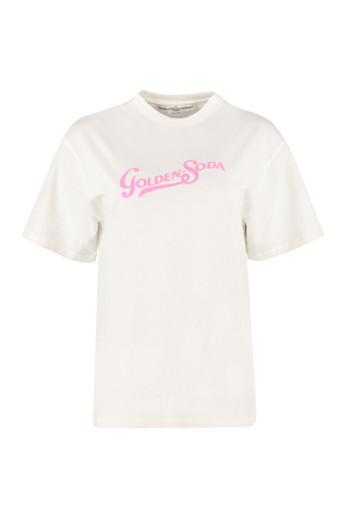 Golden Goose-OUTLET-SALE-Printed cotton t-shirt-ARCHIVIST