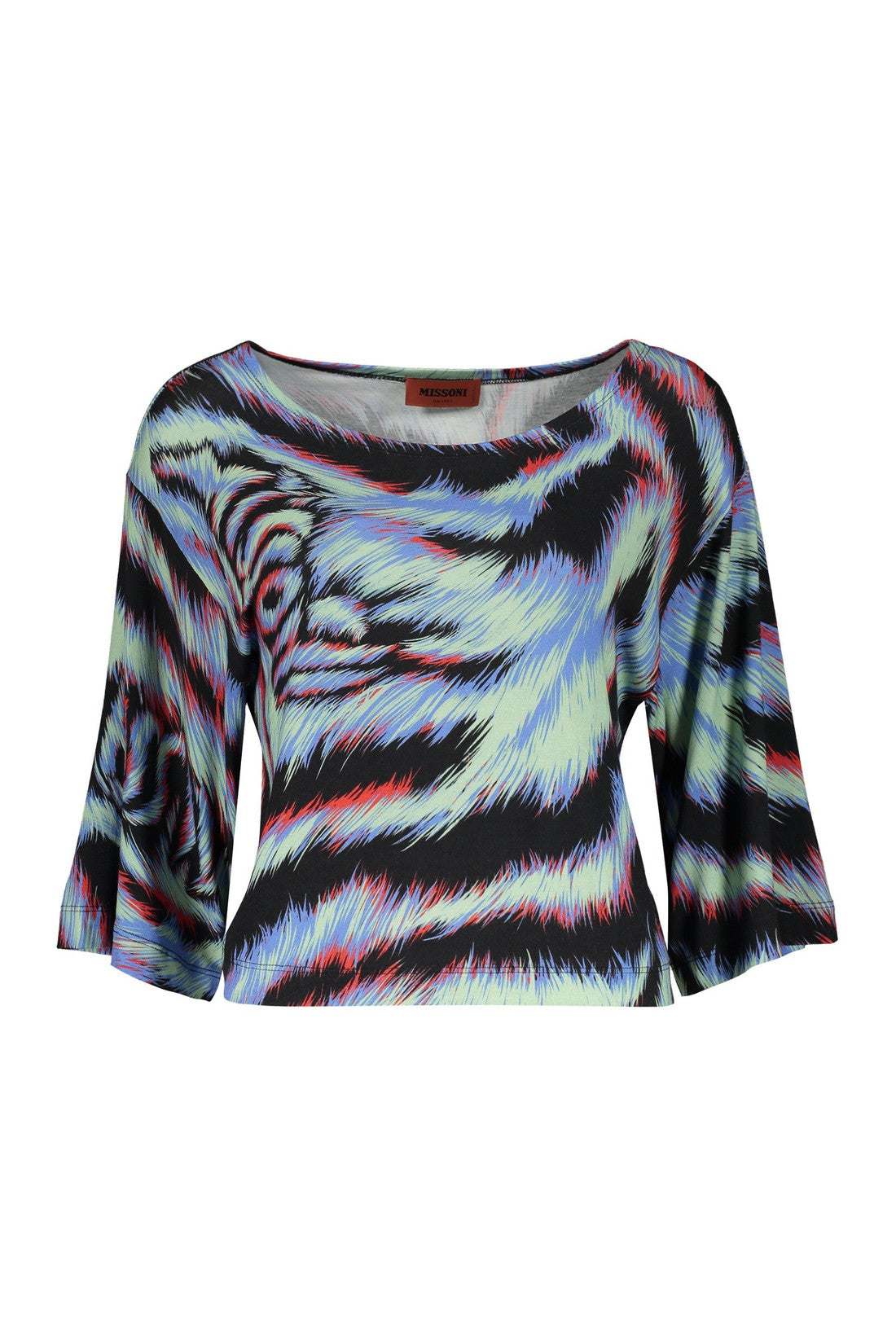 Missoni-OUTLET-SALE-Printed cotton top-ARCHIVIST