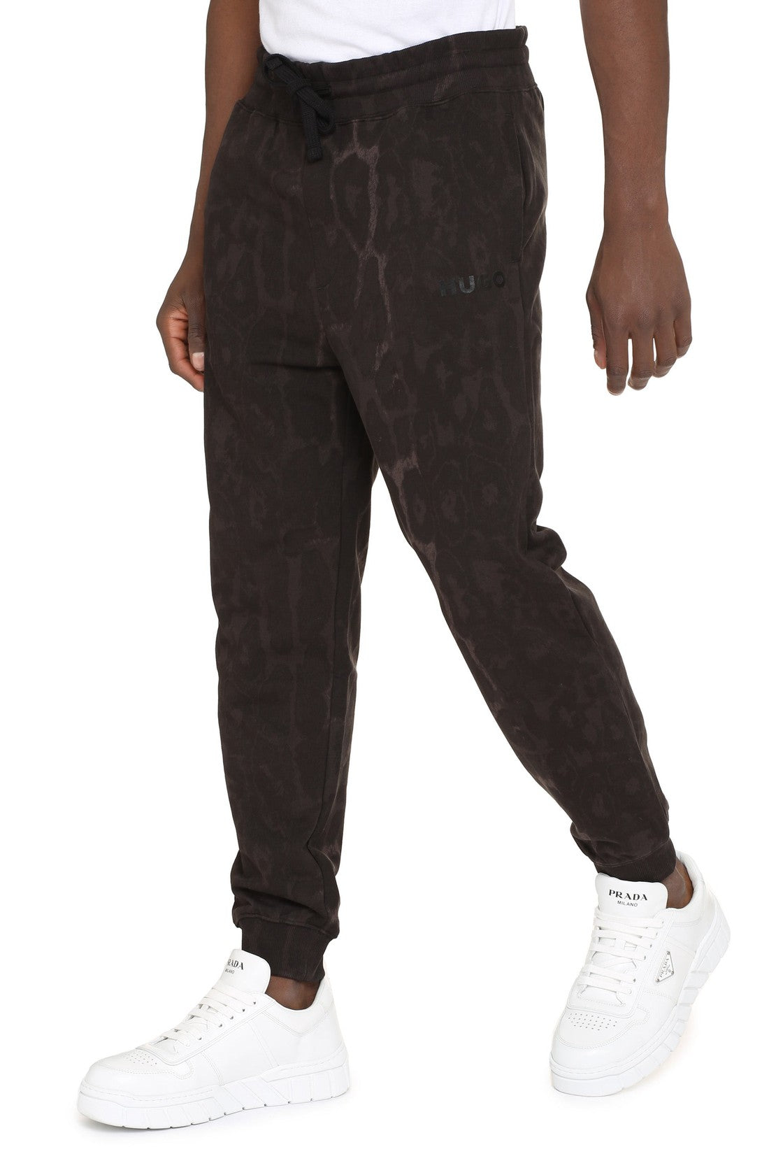 BOSS-OUTLET-SALE-Printed cotton track-pants-ARCHIVIST