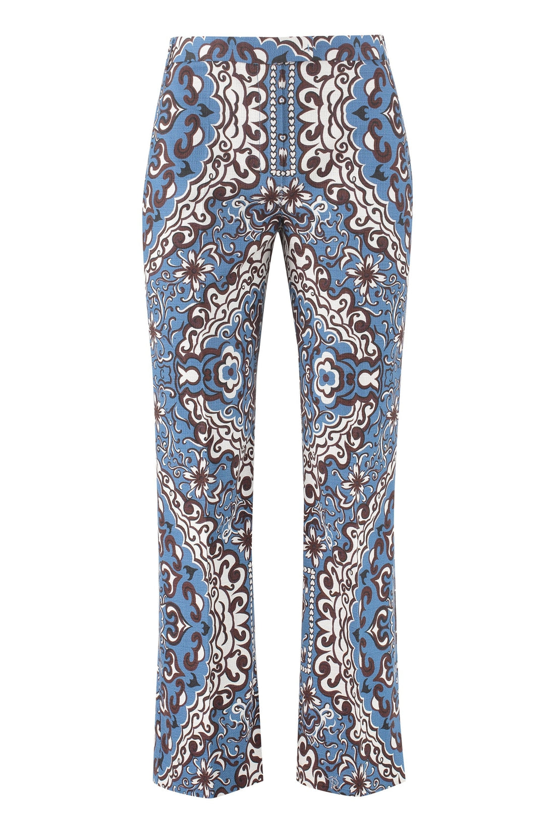 S MAX MARA-OUTLET-SALE-Printed cotton trousers-ARCHIVIST