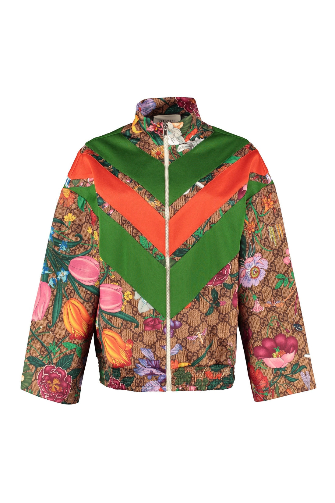 Gucci-OUTLET-SALE-Printed cotton zipped sweatshirt-ARCHIVIST