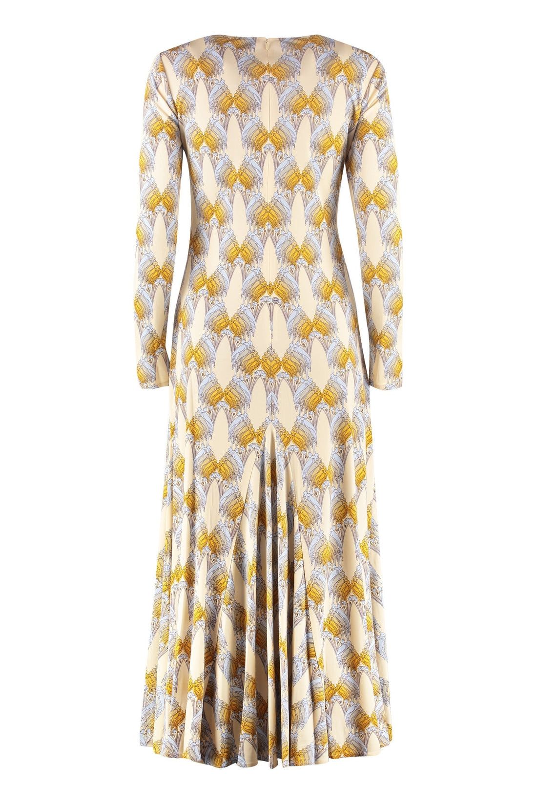 Tory Burch-OUTLET-SALE-Printed flared dress-ARCHIVIST