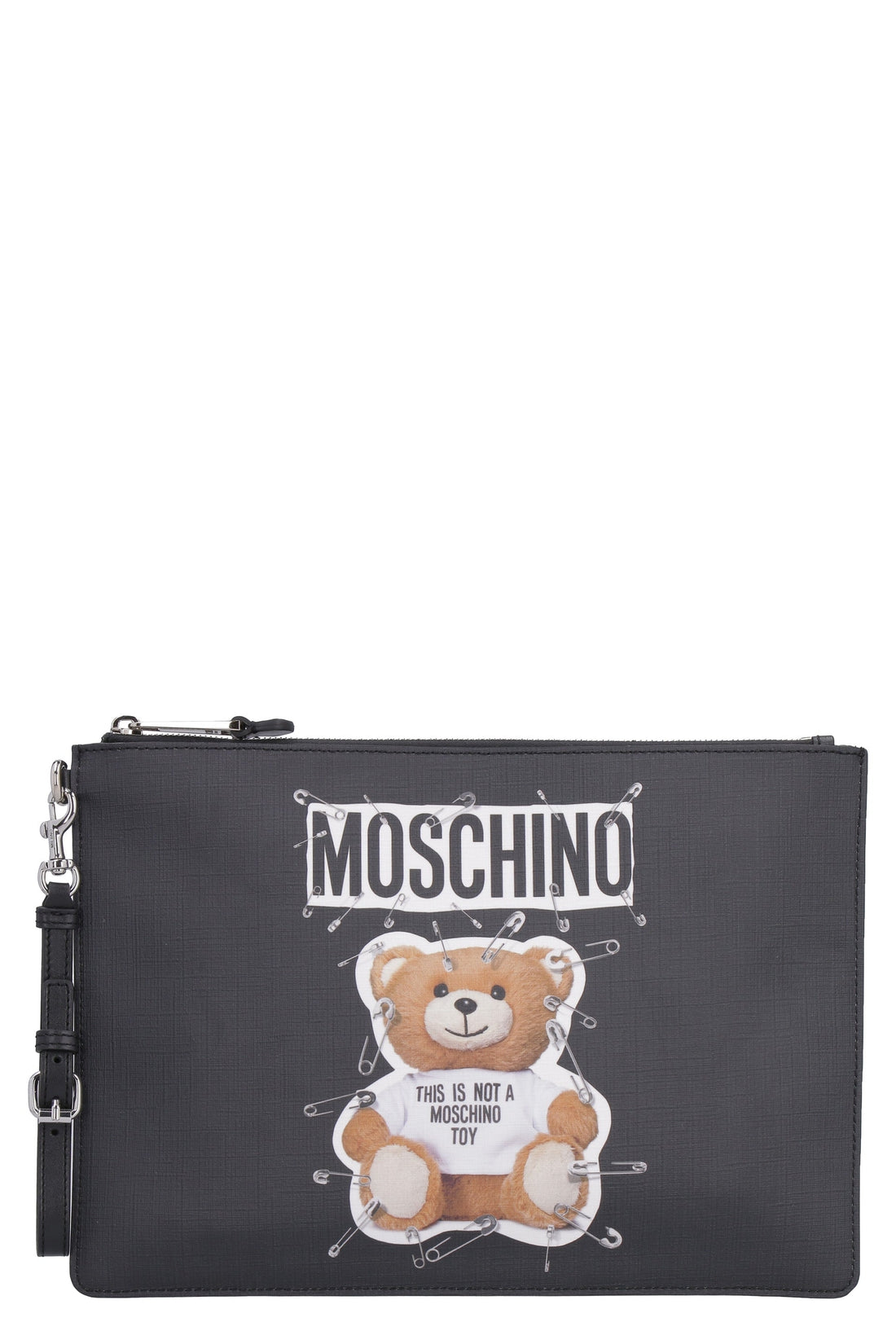 Moschino-OUTLET-SALE-Printed flat pouch-ARCHIVIST