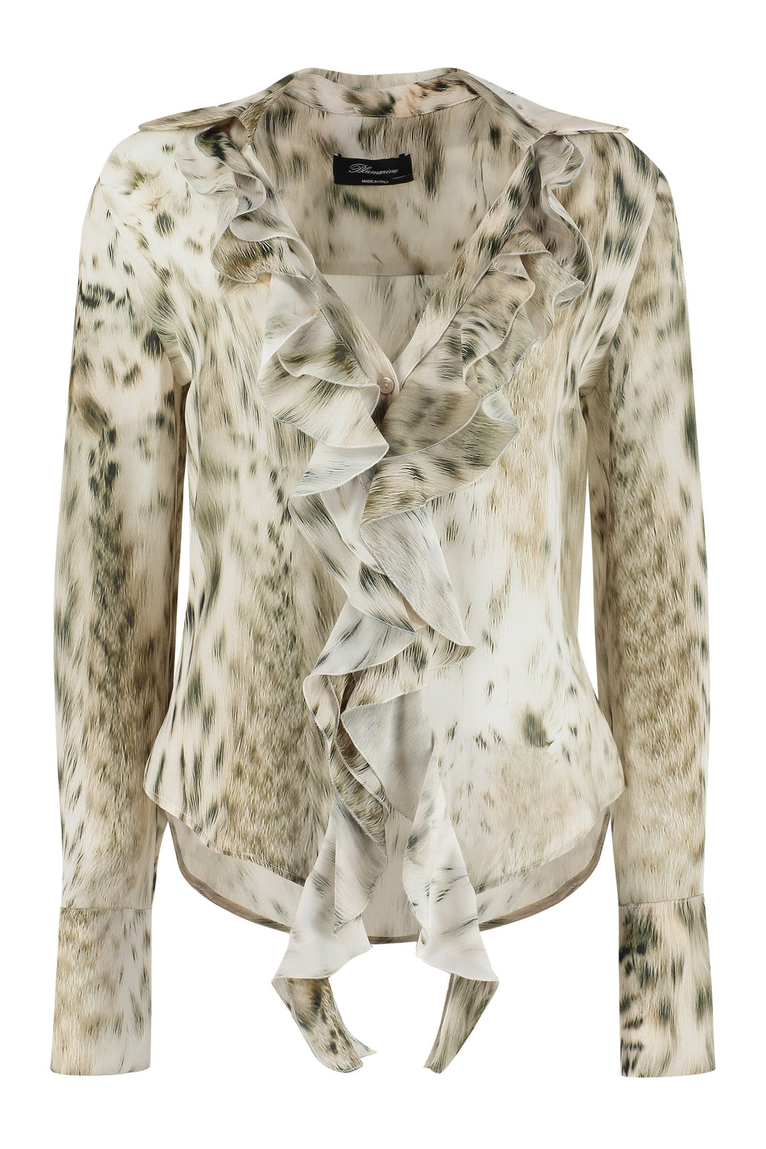 Blumarine-OUTLET-SALE-Printed georgette blouse-ARCHIVIST