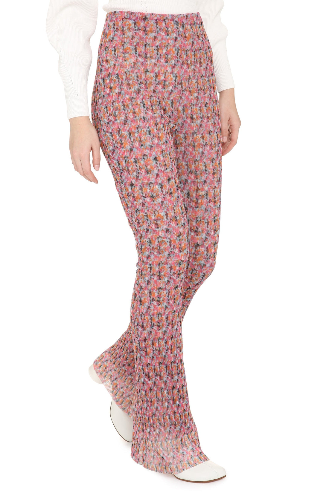 Philosophy di Lorenzo Serafini-OUTLET-SALE-Printed high-rise trousers-ARCHIVIST