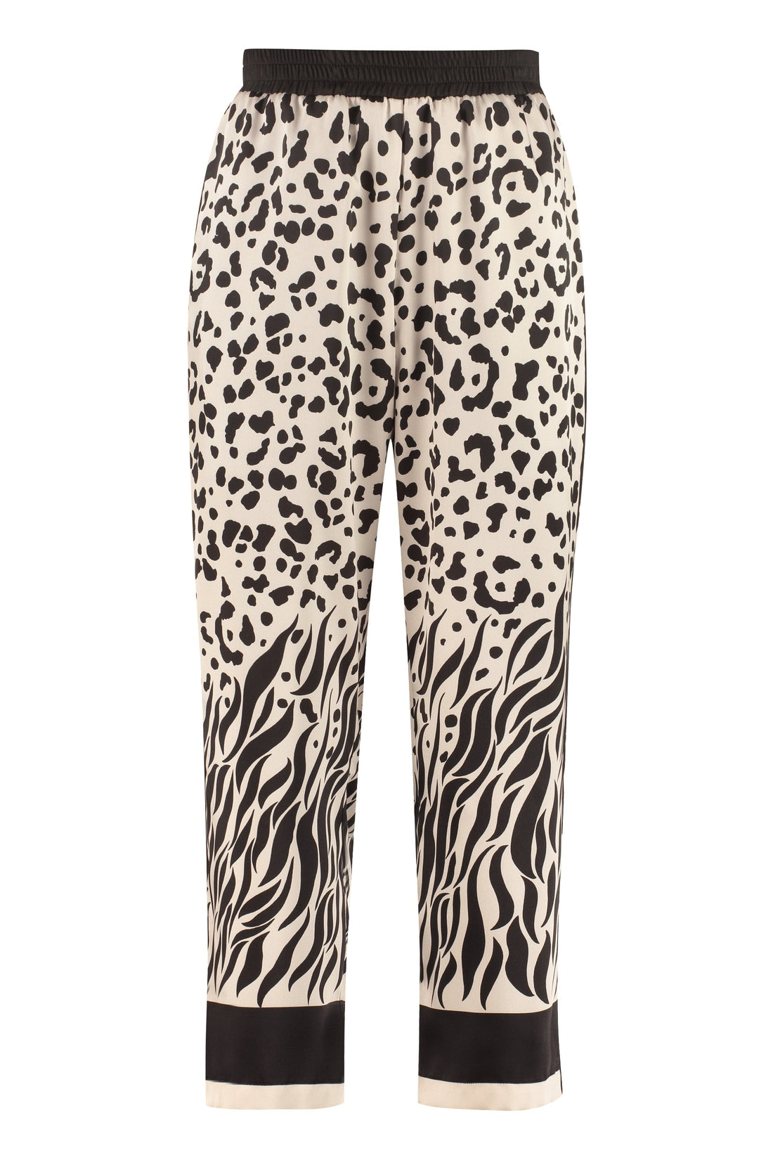 Pinko-OUTLET-SALE-Printed high-rise trousers-ARCHIVIST