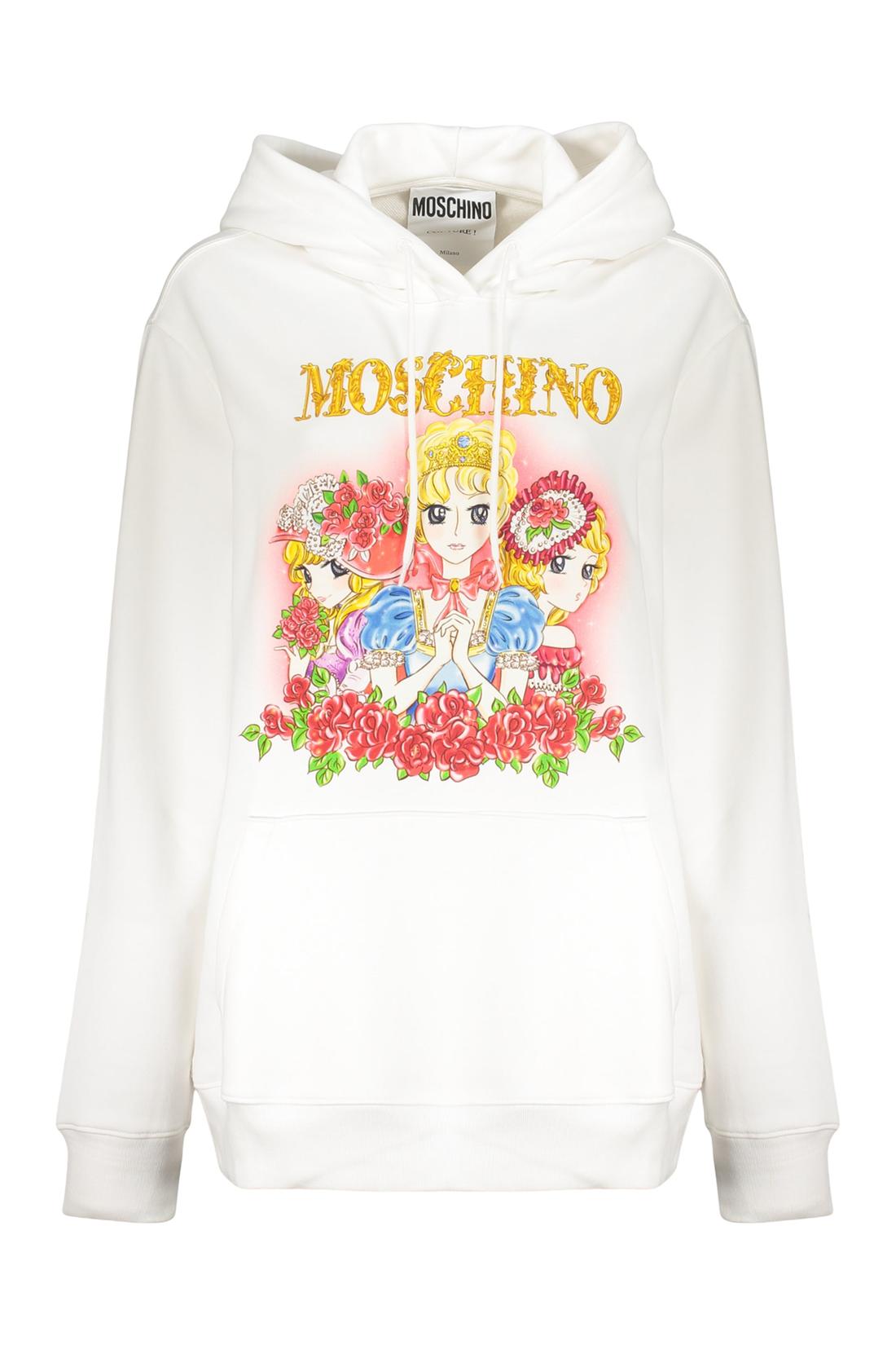 Moschino-OUTLET-SALE-Printed hoodie-ARCHIVIST