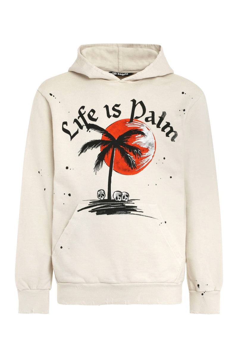 Palm Angels-OUTLET-SALE-Printed hoodie-ARCHIVIST