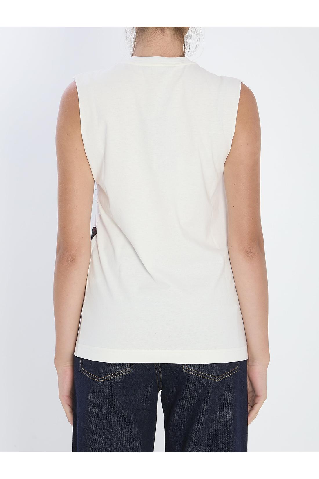 Dolce & Gabbana-OUTLET-SALE-Printed jersey top-ARCHIVIST